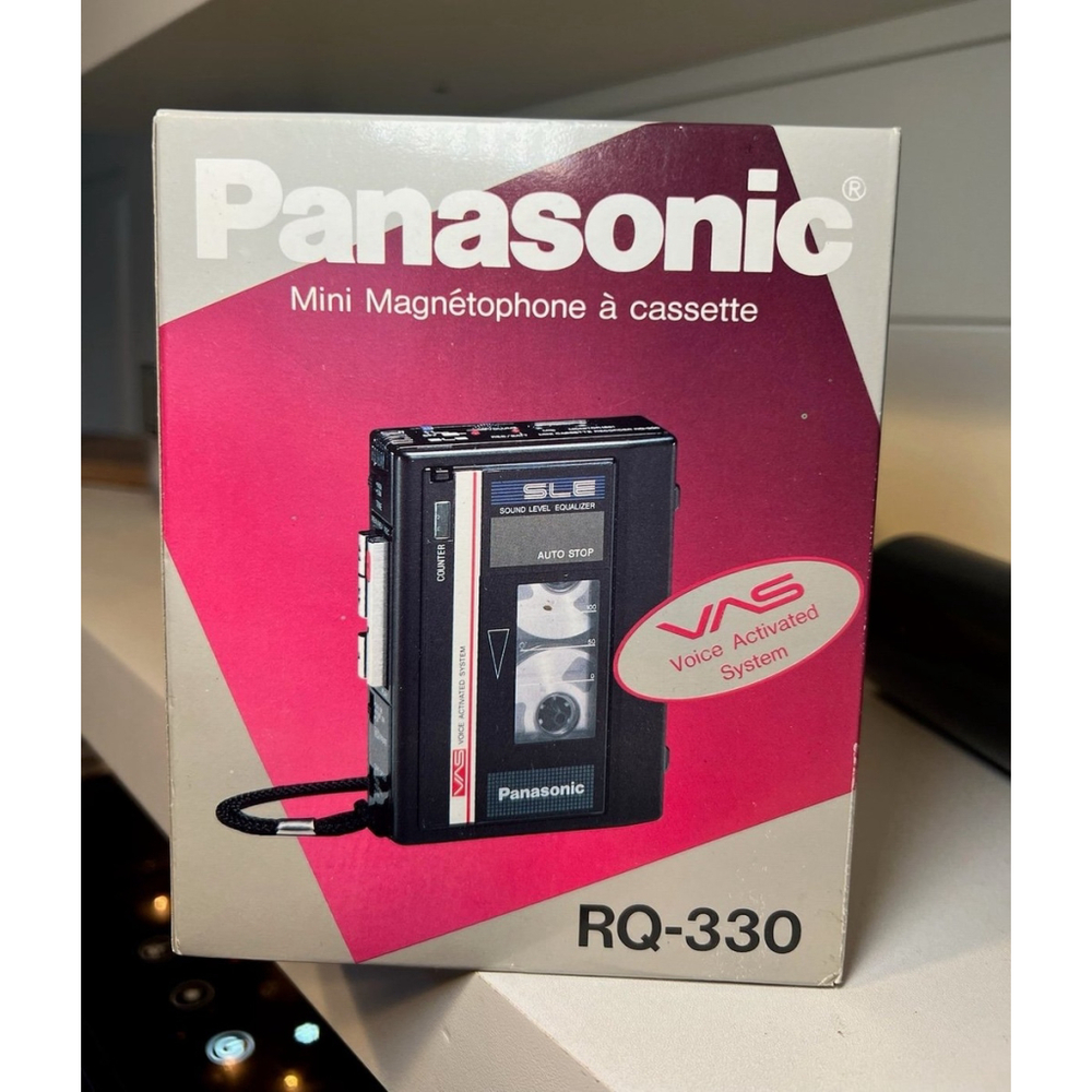 New Panasonic Mini Cassette Recorder Voice-Activated RQ-330